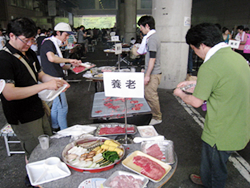 バーベキューの様子