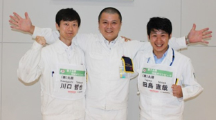 左から川口哲也氏、山北卓治氏(監督)、田島直哉氏